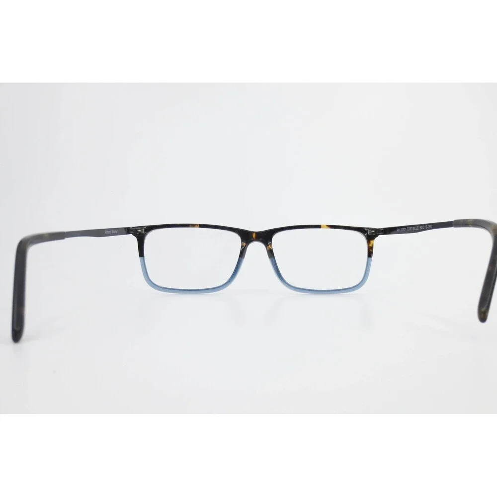 Robert Mitchel RM 20201 Tortoise Blue Rectangular Eyeglass Frames 54-16-150
